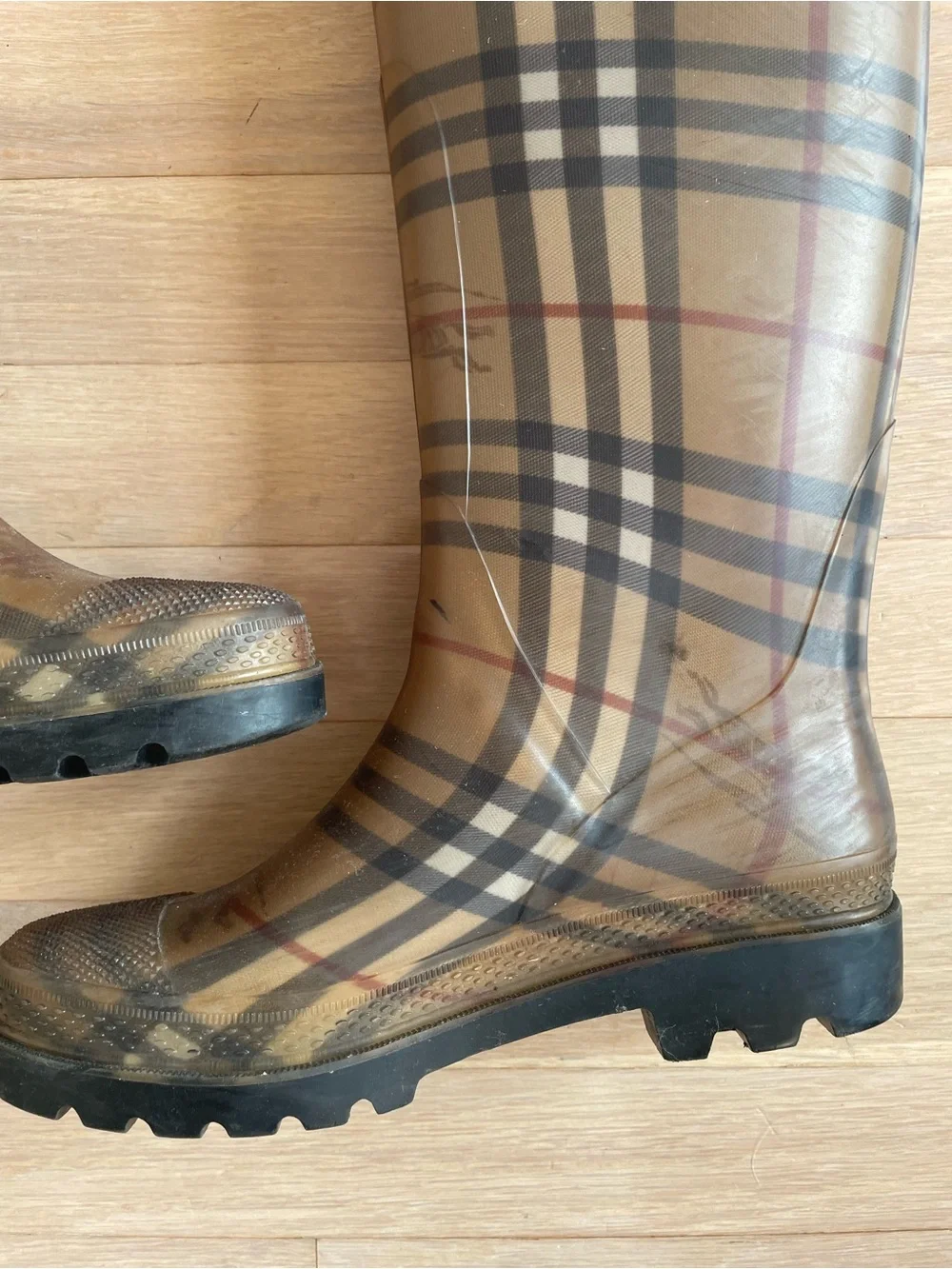 Burberry Classic Plaid Rain Boots
